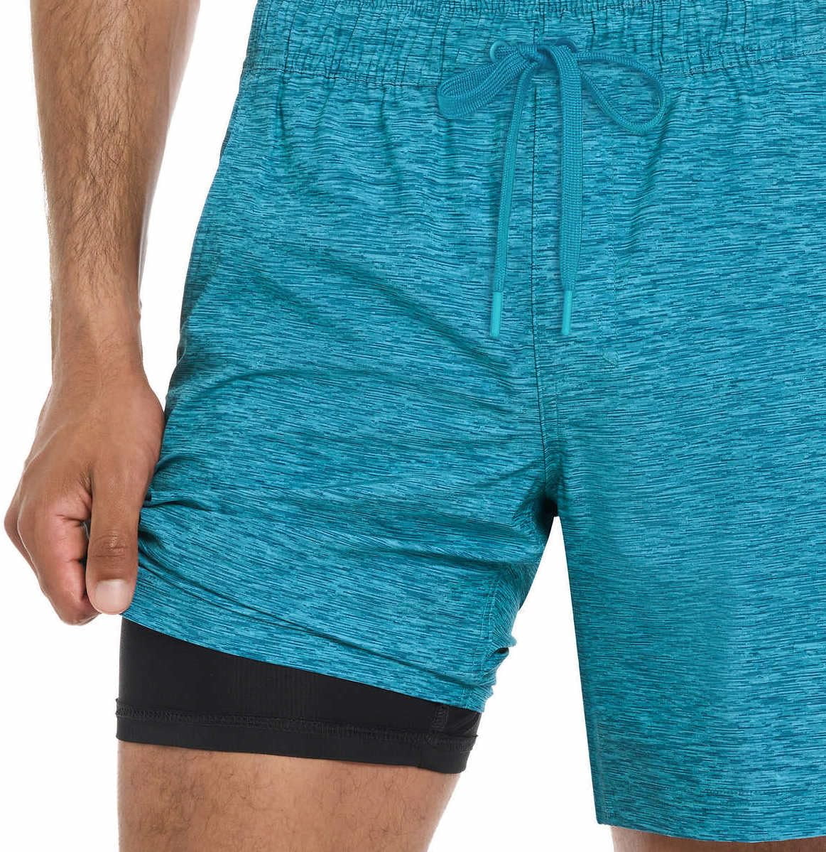 Hurley Mens Lightweight Volley Swim Short Trunk (US, Alpha, X-Large, Regular, Regular, Green/Grey)