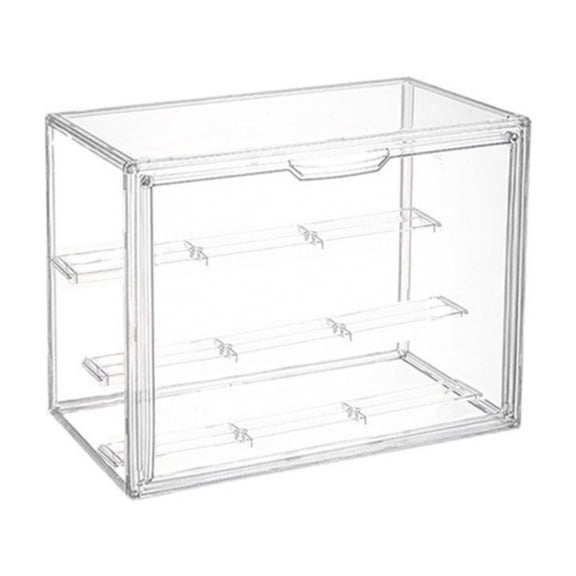Clear Plastic Display Case For Collectible Dolls Action Figures With Dustproof Seal Stackable Modularized Design Home Decors Storage Organizers