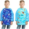 thumbnail image 7 of Fiodrimy Blue Waterproof Kids Smock Art Apron, 7 of 7