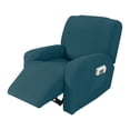 thumbnail image 1 of Funda para sillón reclinable de 4 piezas en suave felpa de maíz - Azul marino intenso, cómoda y transpirable para proteger tu sofá  

(Nota: He creado un título en español mexicano que destaca las, 1 of 6