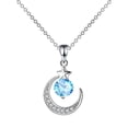 thumbnail image 1 of SIfdSeng Hot Selling Diamond Necklace Creative Jewelry Temperament Diamond Moon Necklace, 1 of 7