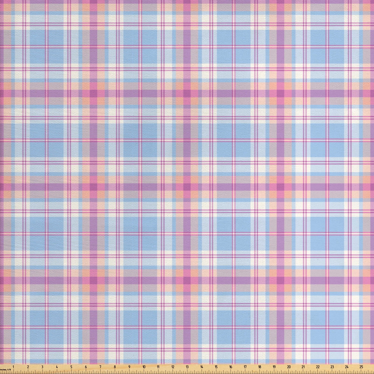 Pastel Fabric by The Yard, Old Fashioned Retro Style Classical