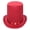 Height 20cm red Q, variant on Yihuala Western Top Hat Wide Brim Fedora Hat for Boyfriend Top Hat Short Brim Magician Costume for Outdoor Gatherings