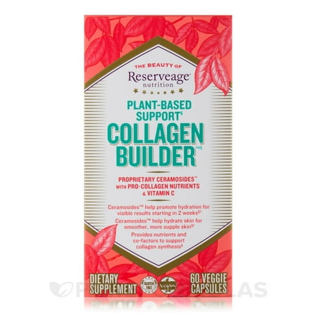 Plant-Based Support Collagen Builder - 60 Veggie Capsules by Reserveage Nutritio