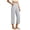 Grey, variant on Womens Capri Pants Summer Cropped Pants Comfy Tummy Control Capris with Pockets Loose Fit Soft Lounge Capri Trousers