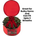 thumbnail image 4 of Multiple Wreath Storage Container Garland Bag 20-24 Inch Soft Wreaths Red, 4 of 7