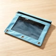 thumbnail image 5 of Under $1 Pencil Pouch for 3 Ring Binder, Durable Cloth Pencil Case with Double Zipper Clear Mesh Window and Dual Compartments, Organizer for Office Supplies and Daily Use (Sky Blue), 5 of 5