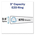thumbnail image 3 of Durable Non-View Binder With Durahinge And Ezd Rings, 3 Rings, 3" Capacity, 11 X 8.5, Black, (8702) | Bundle of 5 Each, 3 of 7