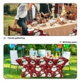 thumbnail image 5 of TSOVTHRID Cute Snowman Print Table Cloth for Rectangular Stretch Polyester Tablecloth, Washable and Wrinkle Resistant, Table Protector Cover for Party Wedding Birthday Christmas Decor, 5 of 7