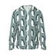 thumbnail image 1 of Fotbe Penguin Chaqueta con Protección Solar UPF 50+ para Hombre y Mujer, Camisa con Capucha y Bolsillos-Large, 1 of 7