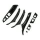 thumbnail image 1 of Cubierta de recorte de tirador de panel de puerta del lado del pasajero trasero izquierdo, lado del pasajero delantero, lado del pasajero trasero derecho para BMW serie 5 11-16 fibra de carbono negra, 1 of 6