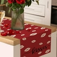 thumbnail image 5 of Valentine's Day Table Runner With Red Love Heart 70.87×12.99inch Wedding Anniversary Holiday Kitchen Dining Table Decoration for Indoor Outdoor Home Party, 5 of 7