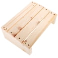 thumbnail image 3 of Miangastore 1pc Office Desk Bathroom Foot Rest Bench Tilted Wooden Foot Rest Stool, 3 of 9