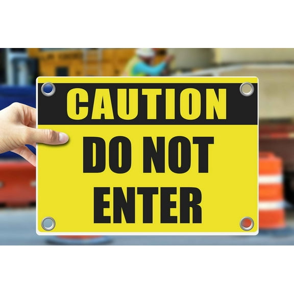 DO NOT ENTER | Warning Notice Caution Danger 3mm PVC Sign