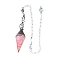 thumbnail image 4 of Crystal Pendulum Natural Stone Pendulums Pendant for Divination Natural Stone Pendulums Dowsing, 4 of 9