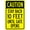 Warning Sign 4, variant on Caution Stay Back 10 Feet Until Gate Opens Warning Sign - 8"x12" Gate Security Metal Sign, Gate Safety Decor for Home Business Outdoor Indoor Yard Garage Street