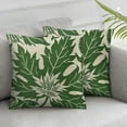 thumbnail image 3 of Shangniulu Fall Pillow Covers Set of 2 Green Pumpkin Throw Pillowcase Thanksgiving Holiday Home Decor Sofa Bedroom Cushion Case Outdoor Indoor Decorations White, 3 of 7