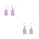 thumbnail image 1 of Gancho para la oreja Qarigey Dibujos animados Color caramelo Regalo del día de San Valentín Decoraciones para dama Pendiente de gota Patrón Violeta 2piezas, 1 of 6