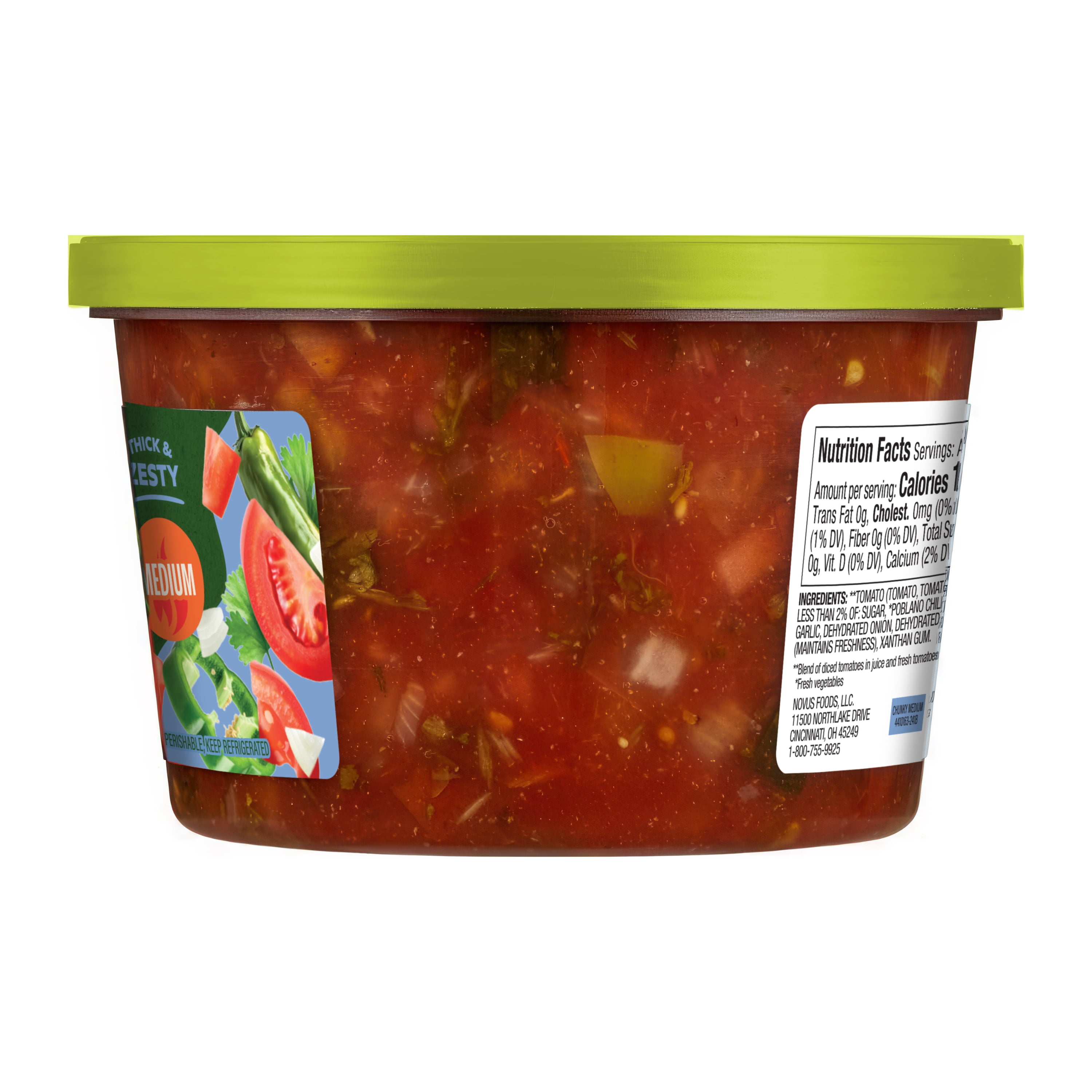 Fresh Cravings Homestyle Chunky Mild Salsa, 16 oz. Ready to Eat, Gluten Free, Recyclable Packaging