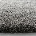 thumbnail image 4 of SAFAVIEH Royal Ronnette Solid Plush Shag Area Rug, Grey, 6'7" x 6'7" Round, 4 of 8