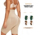 thumbnail image 3 of MANIFIQUE Shapewear for Women Tummy Control, High Waisted Faja Body Shaper Shorts Thigh Slimmer Girdle, 3 of 6