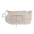 thumbnail image 3 of Left Sun Visor Gray For 13-18 Pathfinder 14-17 Infiniti QX60 w/ Lamp, 3 of 10