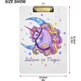 thumbnail image 2 of FMSHPON Cute UnicornCrescent Clipboard Hardboard Wood Nursing Clip Board and Pull for Standard A4 Letter 13x9 inches, 2 of 7