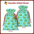 thumbnail image 2 of Naloa Frogs And Aquatic Plants Drawstring Christmas Bags, 3D Xmas Gift Bags, Christmas Wrapping Bags, Xmas Goodie Bags, Treat Pouch Bags, Party Favor Bags-Medium, 2 of 9