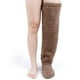 thumbnail image 2 of Qarigey Calcetines hasta la rodilla cálidos de invierno, suaves y transpirables, de poliéster, para días fríos, calcetines hasta la rodilla Medias marrón, 2 of 6