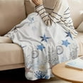 thumbnail image 3 of Yibo Watercolor Floral Blanket Flannel Soft and Comfortable Anti-static Bed Sofa Blanket, 3 of 7