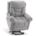 thumbnail image 3 of MCombo Dual Motor Power Lift Recliner Chair with Massage and Dual Heating for Senior, Fabric 7888 (Gray, Medium), 3 of 10