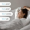 thumbnail image 6 of CGK Linens 3-Piece Premium Duvet Cover Set - Full Size Soft Comforter Cover With Zipper & Matching Pillowcases, Light Grey, 6 of 7