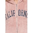 thumbnail image 6 of Women's California Embroidery Hooded Faux Fur Jacket - Cozy and Stylish, 6 of 6