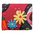thumbnail image 3 of De Leon Collections 63565 60 x 50 in. Sugar Skull Cat Day of the Dead Decorative Throw Quilt Blanket, Multi Color, 3 of 4