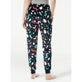 thumbnail image 2 of Joyspun Women's Polyester Elastic Waistband Pajamas, Dark Navy, 2 of 3