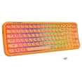 thumbnail image 3 of Wireless Computer Keyboard with RGB Backlit, Tri-Mode Bluetooth 5.0/USB-C/2.4GHz Gaming Keyboard, Full Size Layout, Ergonomic Curved Design for Windows Mac PC Gamers & Office, 3 of 7