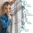 thumbnail image 3 of Blackout Kids Curtains,White Marble Copper Line Pattern Childrens Insulated Curtains Set Of 2,Bedroom Essentials,Toddler Room Decor 42"x54", 3 of 5
