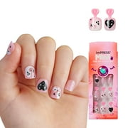 KISS imPRESS Mini Halloween Press On Nails for Kids, ‘Amazed’, 20 Fake Nails