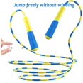 thumbnail image 2 of Soft Beaded Skipping Rope, Adjustable Tangle-free Segmented Fitness Jump Rope For Men, Women, Children And Students (blue8.2 Feet, 250 Cm), 2 of 5