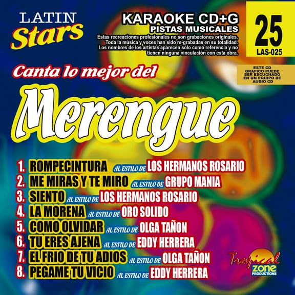 Karaoke Latin Stars 025 Merengue