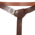 thumbnail image 6 of Classic Medieval Knight PU Leather Belt for Festival Carnival Themed Parties Brown No Pouch, 6 of 7