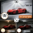 thumbnail image 4 of DAYBETTER Garage Lights - 1Pack Super Bright LED Garage Ceiling Light 6500K LED Shop Light w/ 6 Deformable Panels Screw in E26 Socket Light Bulbs for Workshop Storage Warehouse Attic, 4 of 6