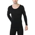 thumbnail image 1 of Minnieouse Ropa interior térmica elástica Otoño Invierno hogar Oficina escuela ropa interior delgada cálida Tops ropa inferior pantalones traje para Ropa interior Negro Minnieouse AP013692-01, 1 of 6