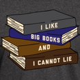 thumbnail image 3 of CafePress - I Like Big Books Dark T Shirt - Men's Classic Graphic Cotton T-Shirt, 3 of 4