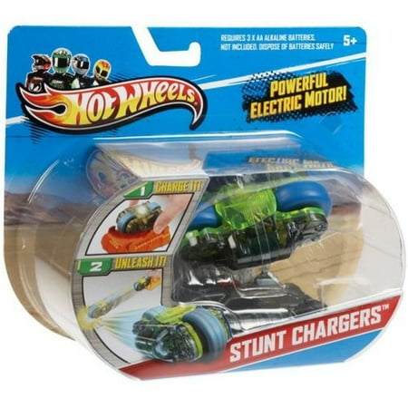 Hot Wheels RC Stunt Chargers Motorcycle, Green