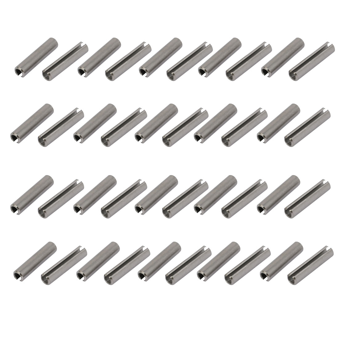 M4x20mm 304 Stainless Steel Split Spring Dowel Tension Roll Pin 40pcs ...