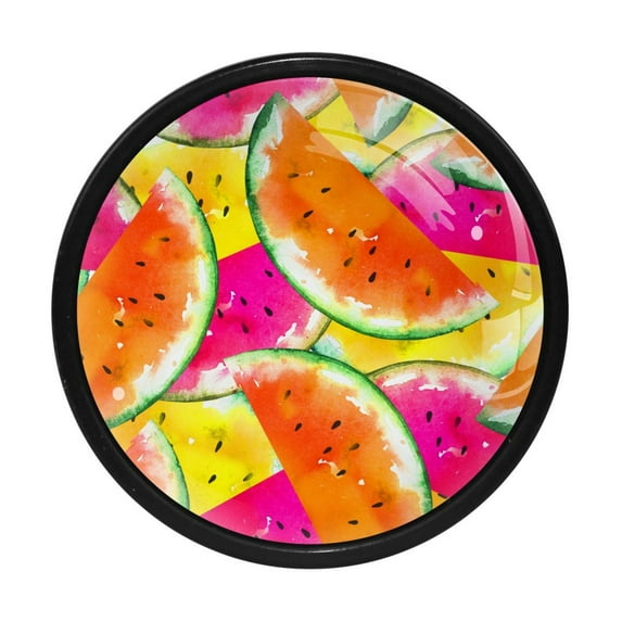 4 Pcs Watermelon Knobs for Kitchen Cabinet Cupboard Dresser Bookcase Drawer Pulls Handles Round Home Decor