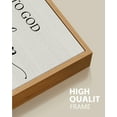 thumbnail image 5 of SHENIFY Give It to Go Dand Go to Sleep Sign Wall Art Christian Signs Rustic Bedroom Religious Farmhouse Bedroom Wall Decor 8x16in Natural Framed, 5 of 5