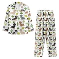 thumbnail image 3 of Renewold Women Button Pajama Set of 2 Dachshund Dog Cactus Athletic Clothing Size 4XL Cozy Sleepwear Pj Lightweight Pants Bottoms with Pockets & Pullover Athletic Clothing, 3 of 6