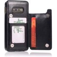 thumbnail image 5 of Phone Case for Samsung Galaxy S10e with Tempered Glass Screen Protector and Card Holder Wallet Cover Stand Flip Leather Cell Accessories Glaxay S 10e Gaxaly 10se Galaxies Se10 Cases Women Men Black, 5 of 13